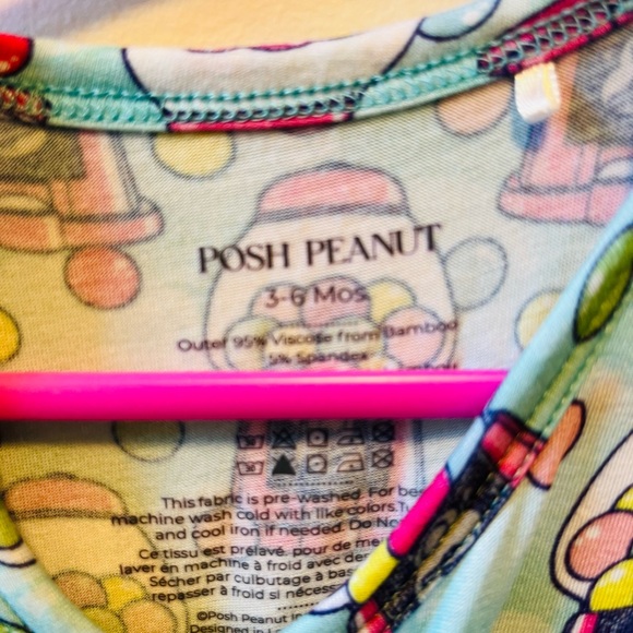 NWOT Posh Peanut Bubblegum Romper - Picture 3 of 3